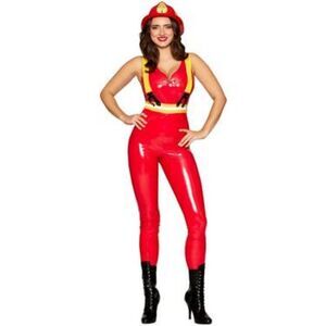 Dreamgirl Firewomen Full Halloween dress up Costume Size Medium